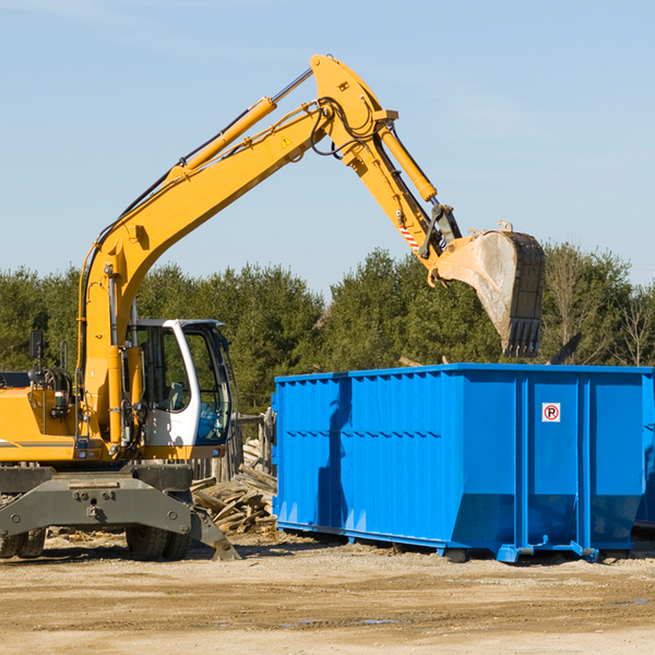 how many times can i have a residential dumpster rental emptied in Goodells MI